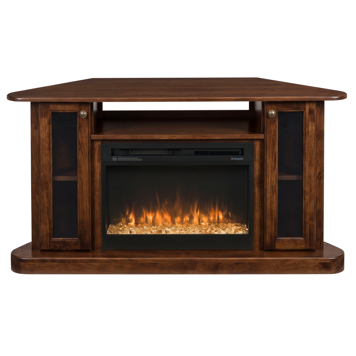 Hoosier Timbercraft Bayside Electric Corner Fireplace