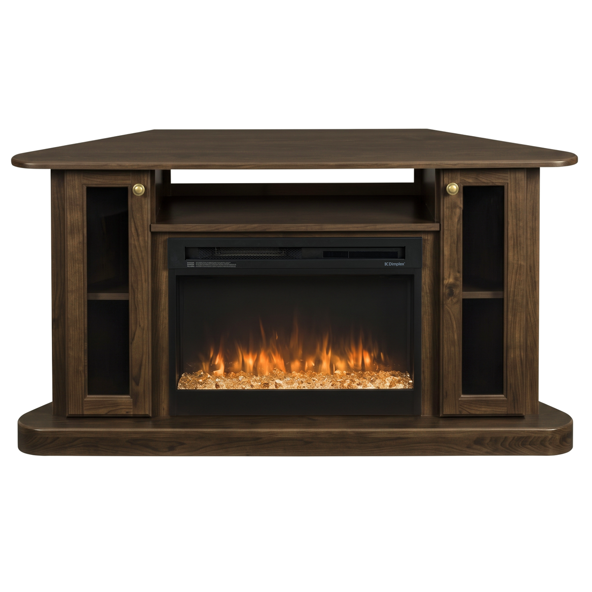 Hoosier Timbercraft Bayside Electric Corner Fireplace