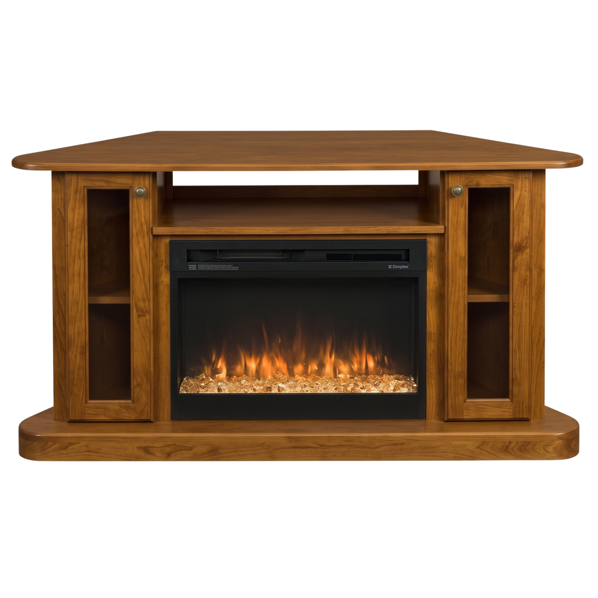 Hoosier Timbercraft Bayside Electric Corner Fireplace