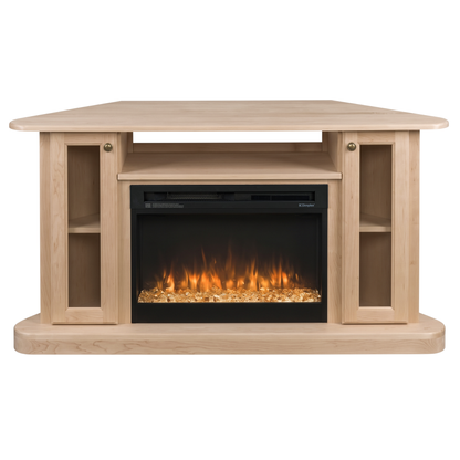 Hoosier Timbercraft Bayside Electric Corner Fireplace