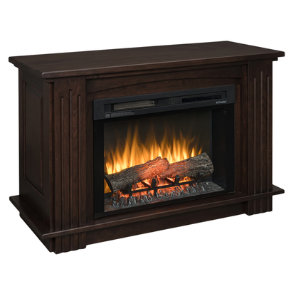 Hoosier Timbercraft Bristol Brown Maple Fireplace