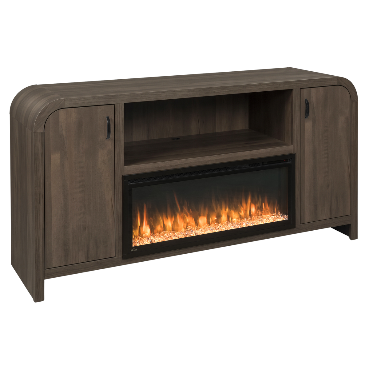 Hoosier Timbercraft Crestview Brown Maple Fireplace
