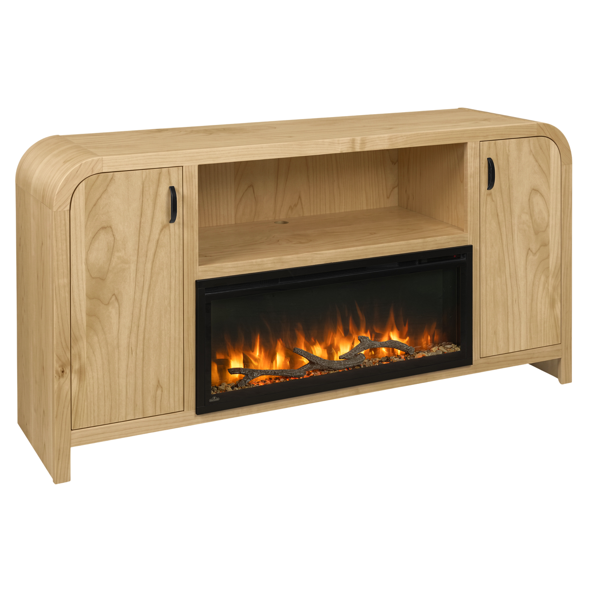 Hoosier Timbercraft Crestview Brown Maple Fireplace