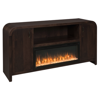Hoosier Timbercraft Crestview Brown Maple Fireplace