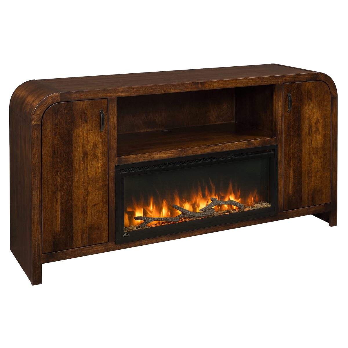 Hoosier Timbercraft Crestview Brown Maple Fireplace