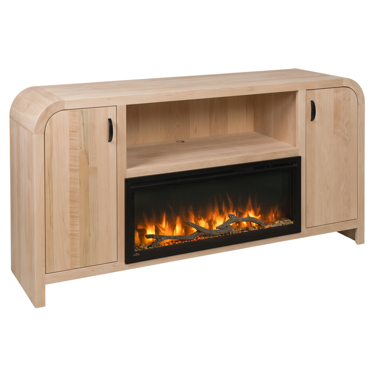 Hoosier Timbercraft Crestview Brown Maple Fireplace