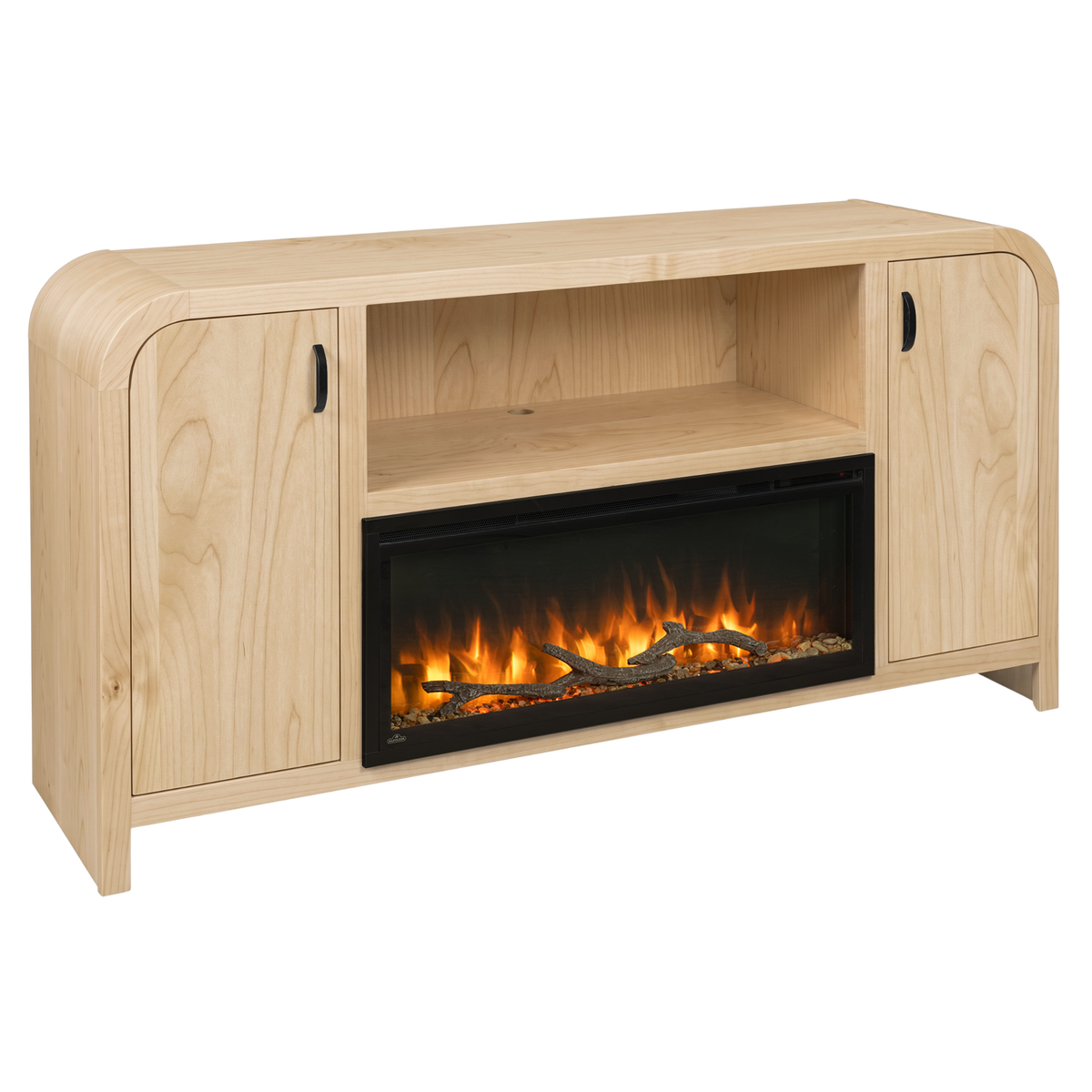 Hoosier Timbercraft Crestview Brown Maple Fireplace