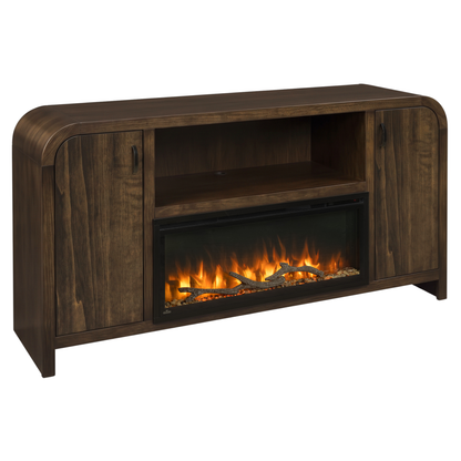 Hoosier Timbercraft Crestview Brown Maple Fireplace