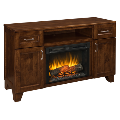 Hoosier Timbercraft Dalton Brown Maple Fireplace