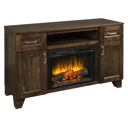 Hoosier Timbercraft Dalton Brown Maple Fireplace