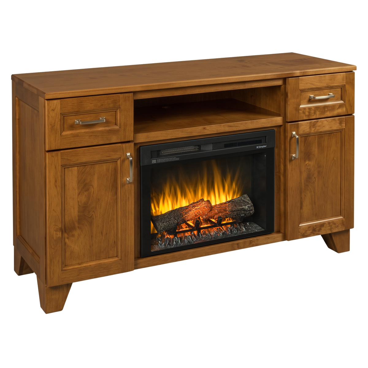 Hoosier Timbercraft Dalton Brown Maple Fireplace