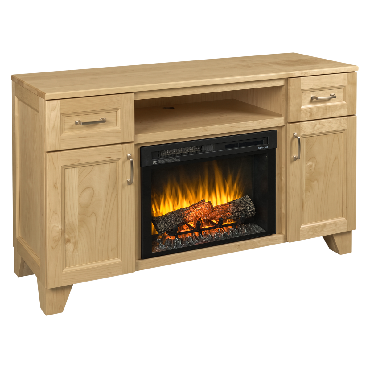 Hoosier Timbercraft Dalton Brown Maple Fireplace