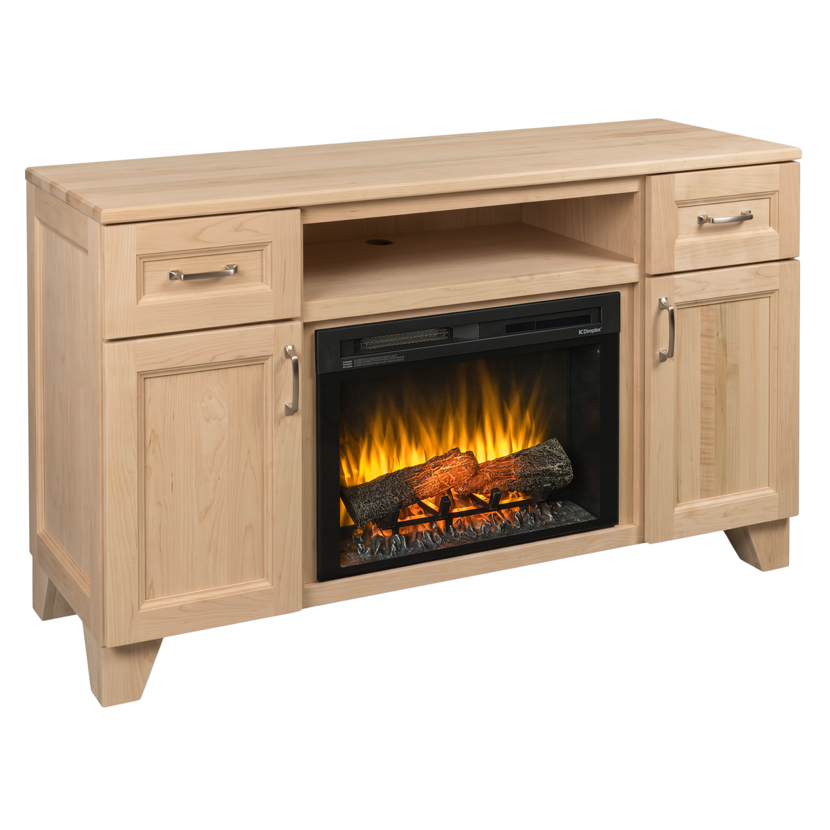 Hoosier Timbercraft Dalton Brown Maple Fireplace