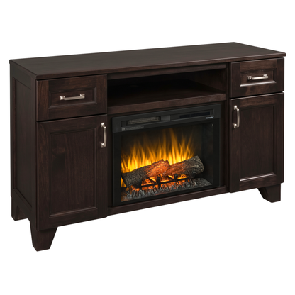 Hoosier Timbercraft Dalton Brown Maple Fireplace