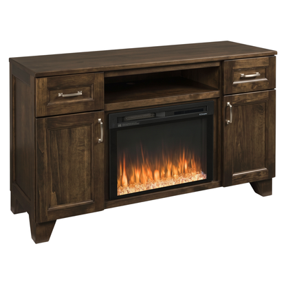 Hoosier Timbercraft Dalton Brown Maple Fireplace