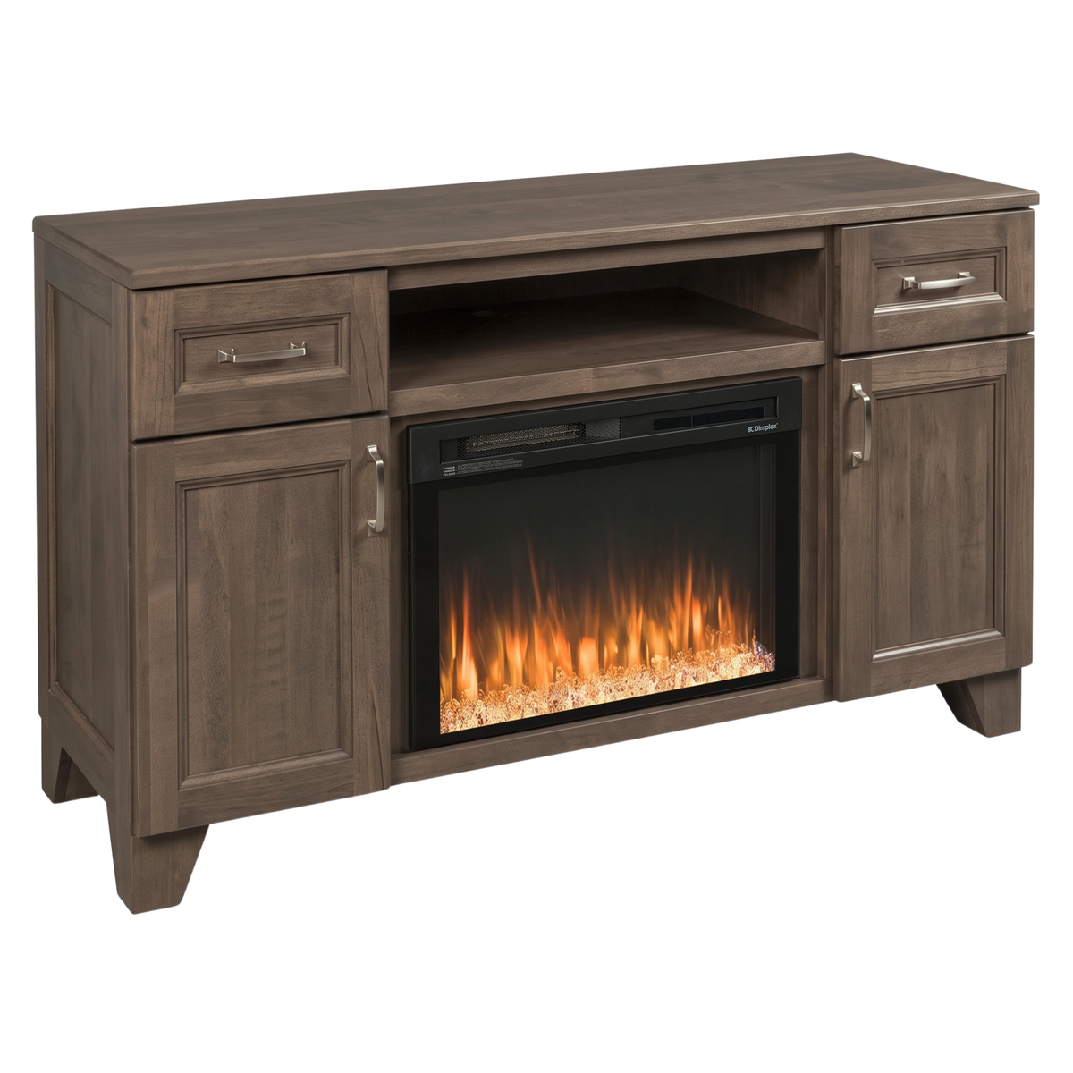 Hoosier Timbercraft Dalton Brown Maple Fireplace