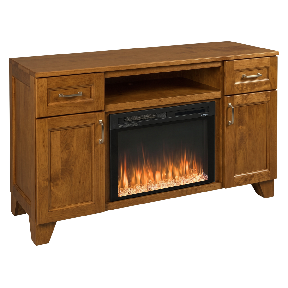 Hoosier Timbercraft Dalton Brown Maple Fireplace