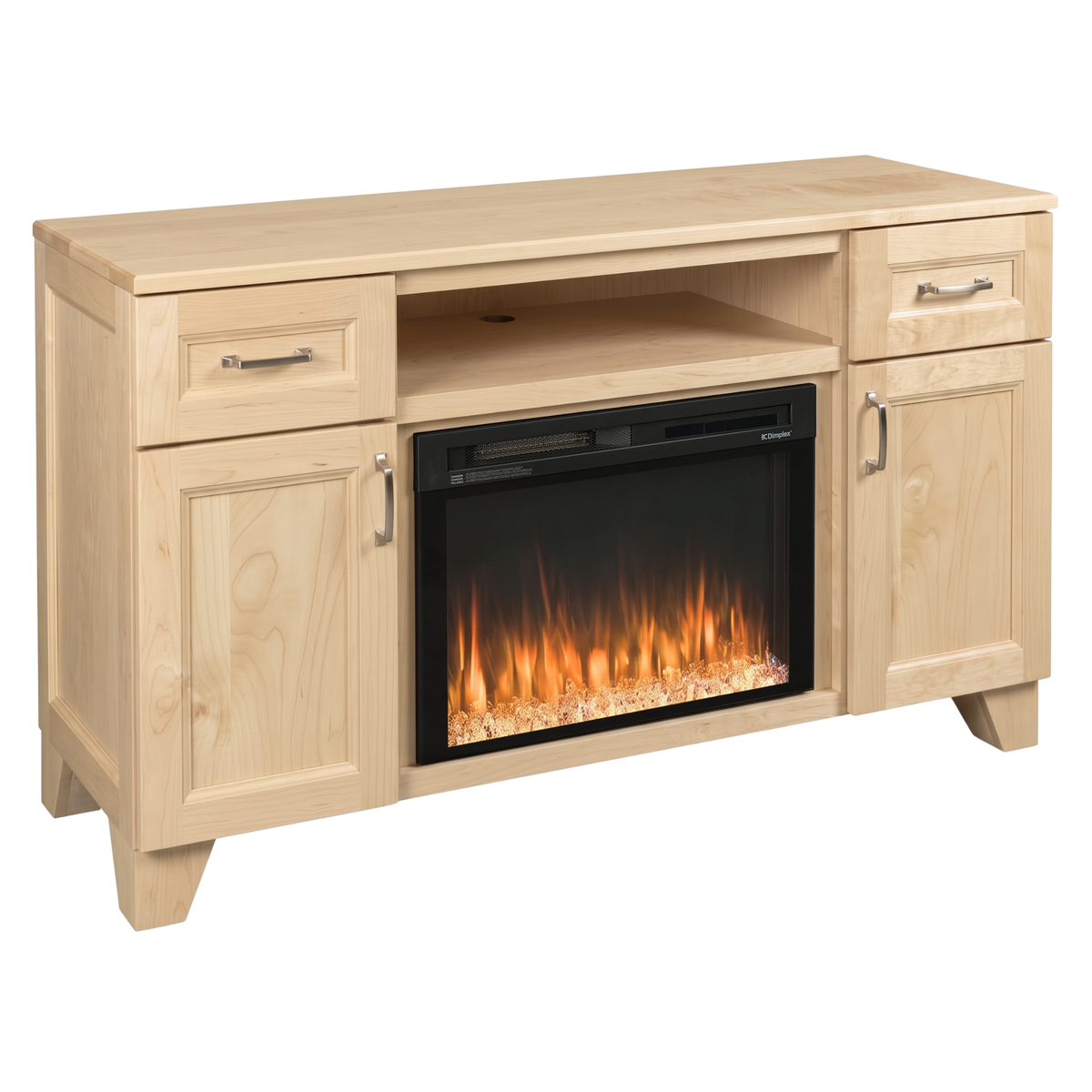 Hoosier Timbercraft Dalton Brown Maple Fireplace