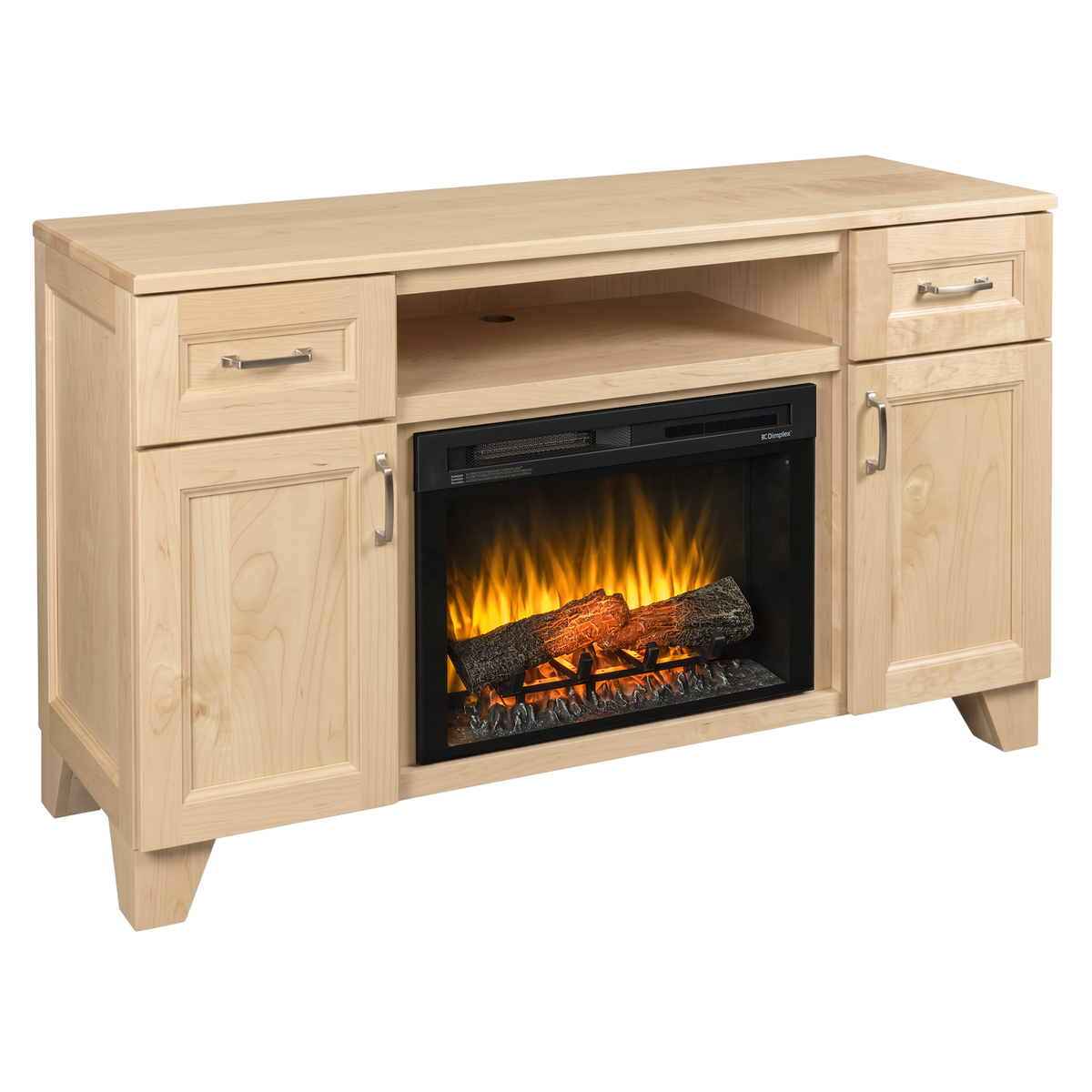 Hoosier Timbercraft Dalton Brown Maple Fireplace