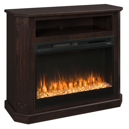 Hoosier Timbercraft Danbury Electric Brown Maple Fireplace