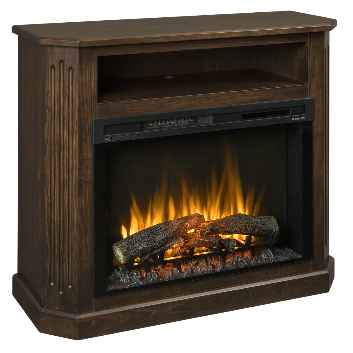 Hoosier Timbercraft Danbury Electric Brown Maple Fireplace