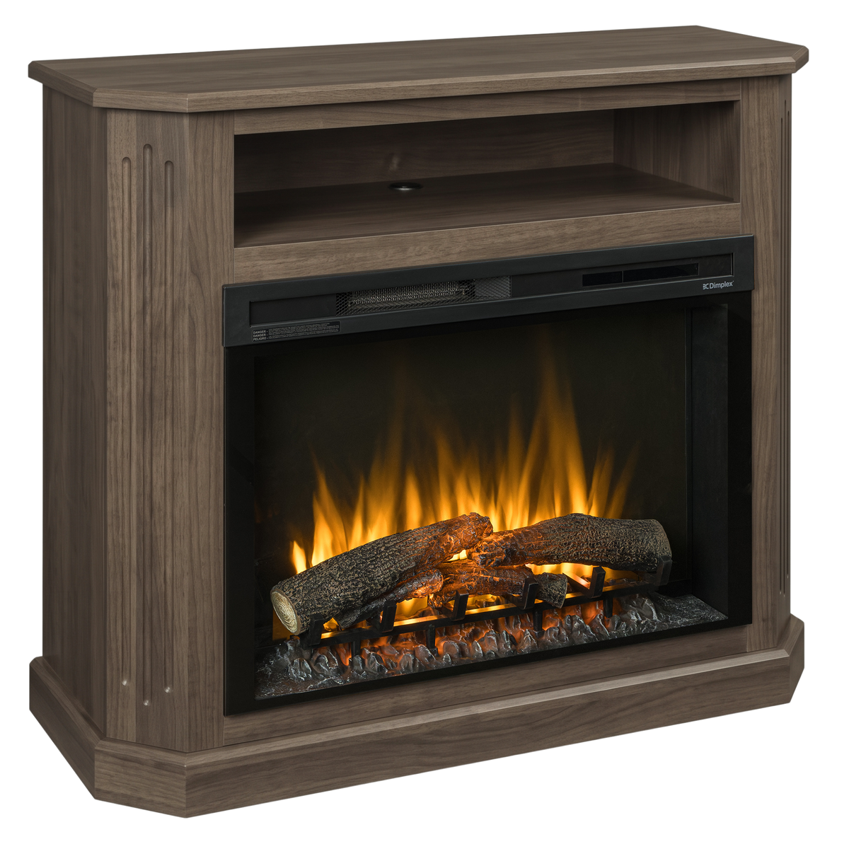Hoosier Timbercraft Danbury Electric Brown Maple Fireplace