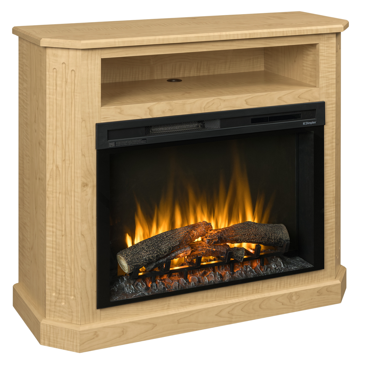 Hoosier Timbercraft Danbury Electric Brown Maple Fireplace