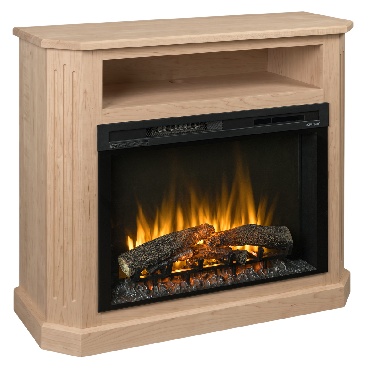 Hoosier Timbercraft Danbury Electric Brown Maple Fireplace