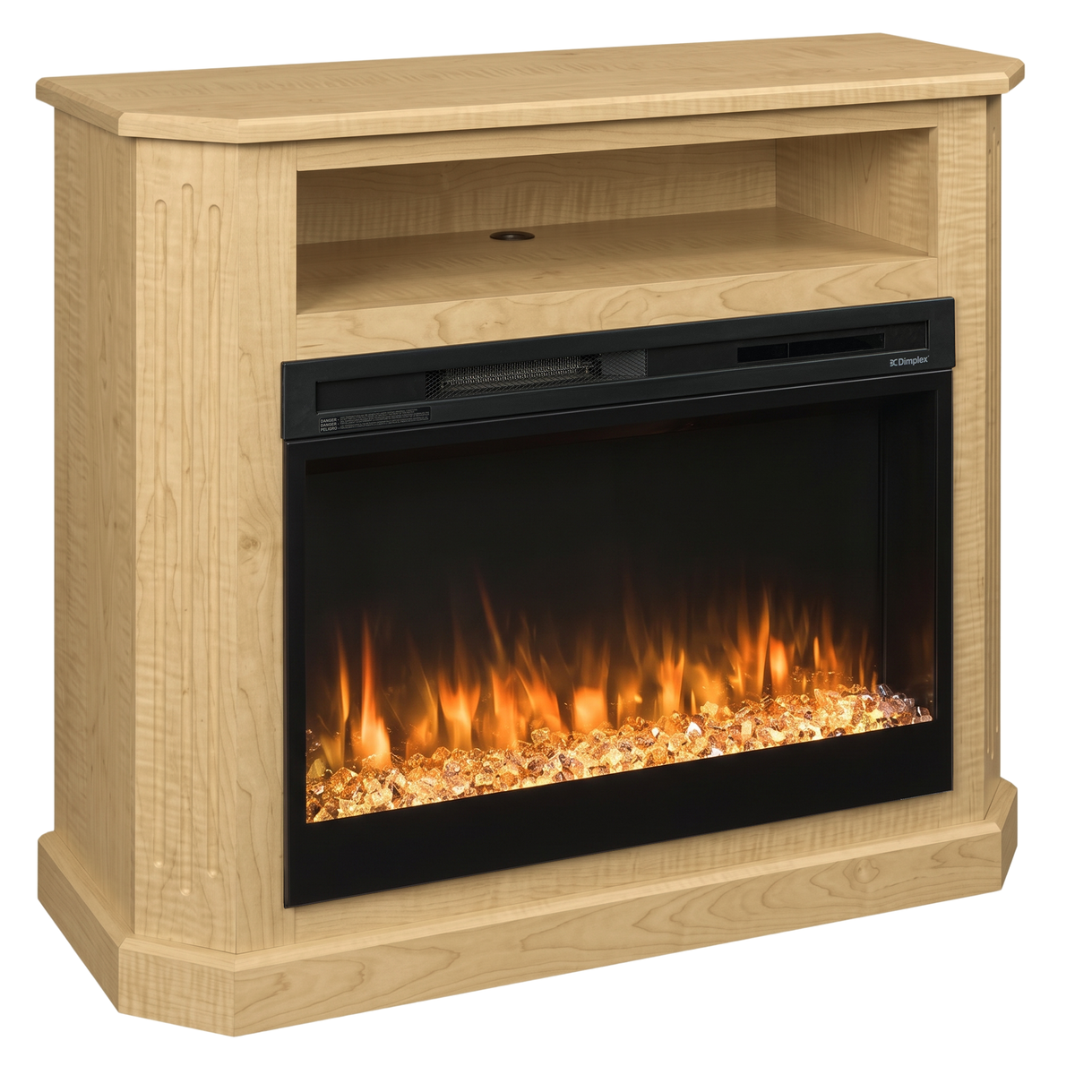 Hoosier Timbercraft Danbury Electric Brown Maple Fireplace
