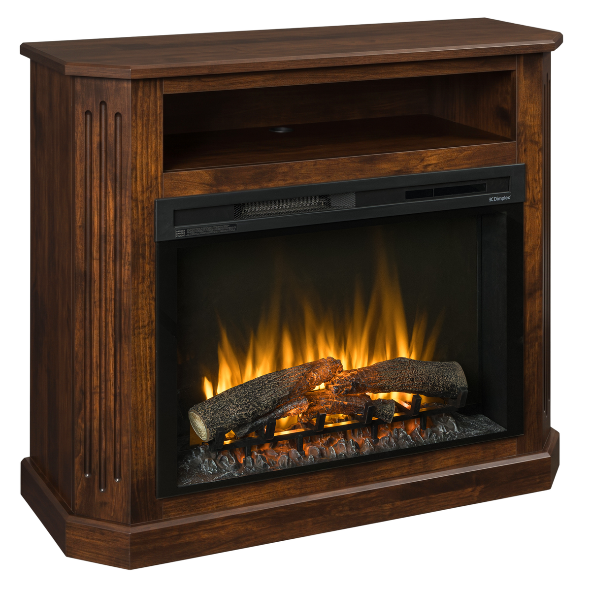 Hoosier Timbercraft Danbury Electric Brown Maple Fireplace