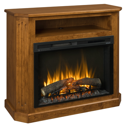 Hoosier Timbercraft Danbury Electric Brown Maple Fireplace