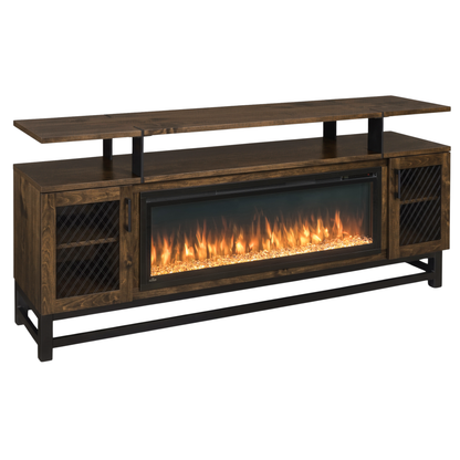 Hoosier Timbercraft Foundry Brown Maple Fireplace