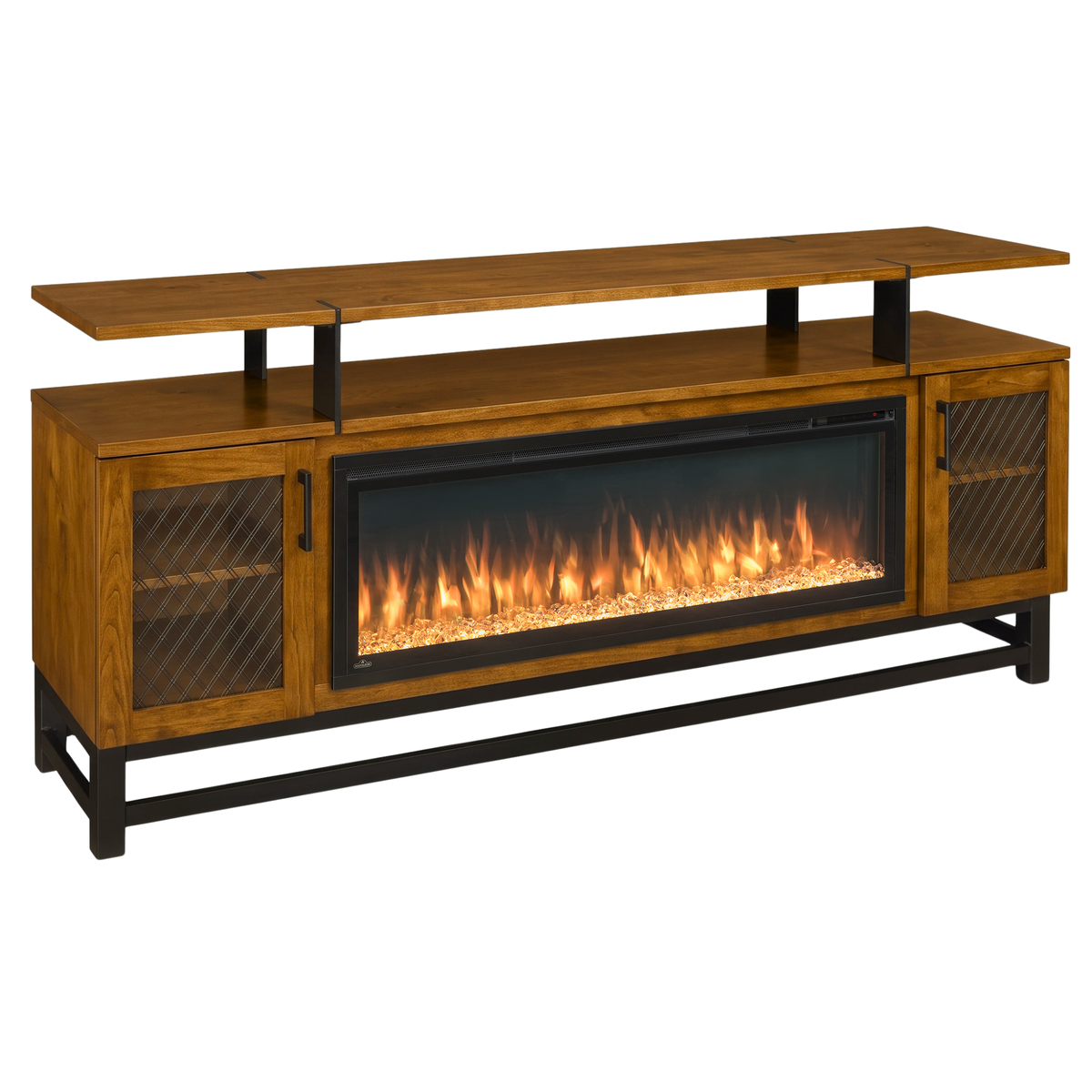 Hoosier Timbercraft Foundry Brown Maple Fireplace
