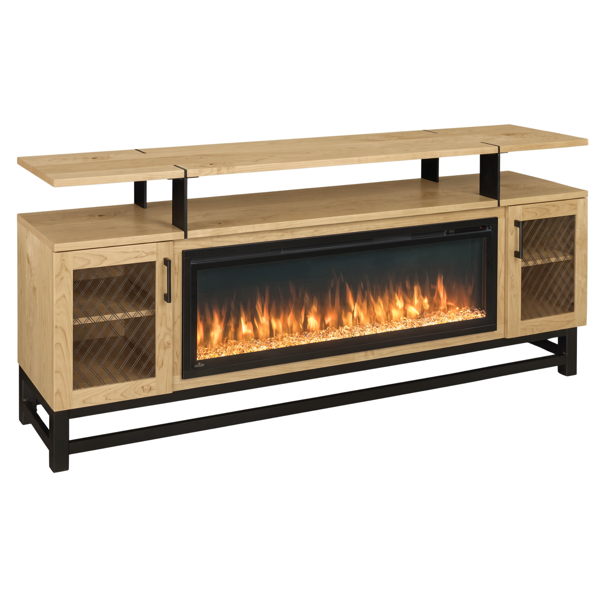 Hoosier Timbercraft Foundry Brown Maple Fireplace