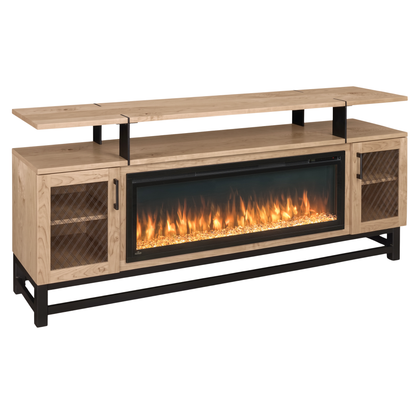 Hoosier Timbercraft Foundry Brown Maple Fireplace