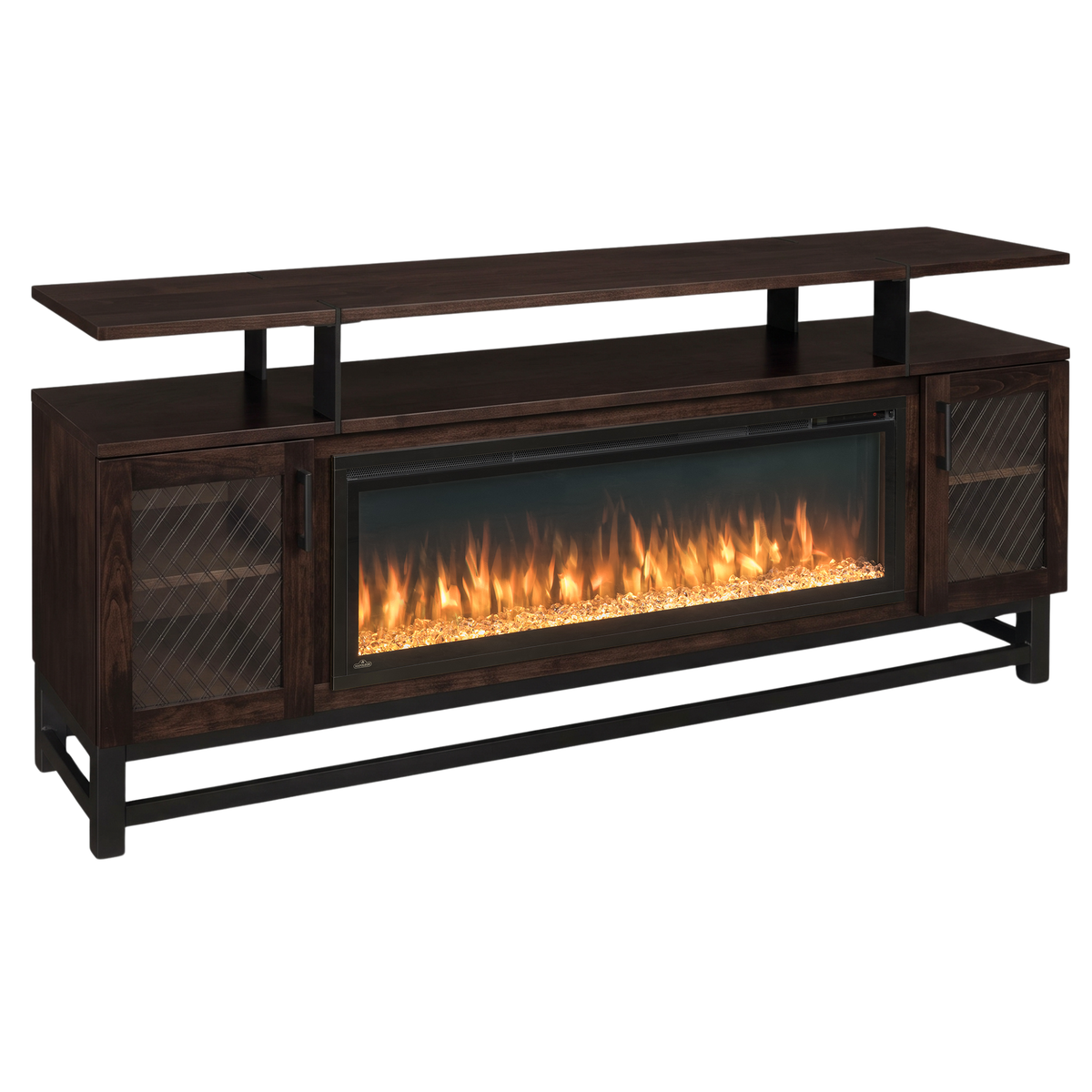Hoosier Timbercraft Foundry Brown Maple Fireplace