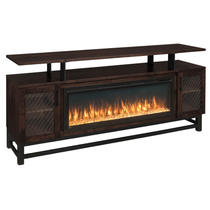 Hoosier Timbercraft Foundry Brown Maple Fireplace