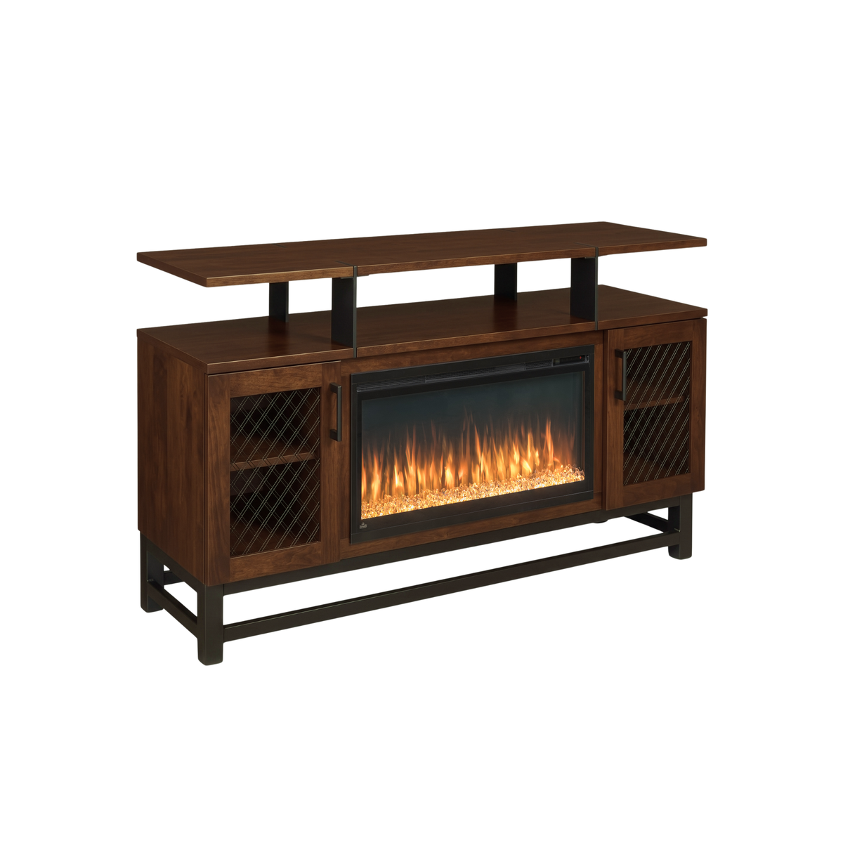 Hoosier Timbercraft Foundry Brown Maple Fireplace