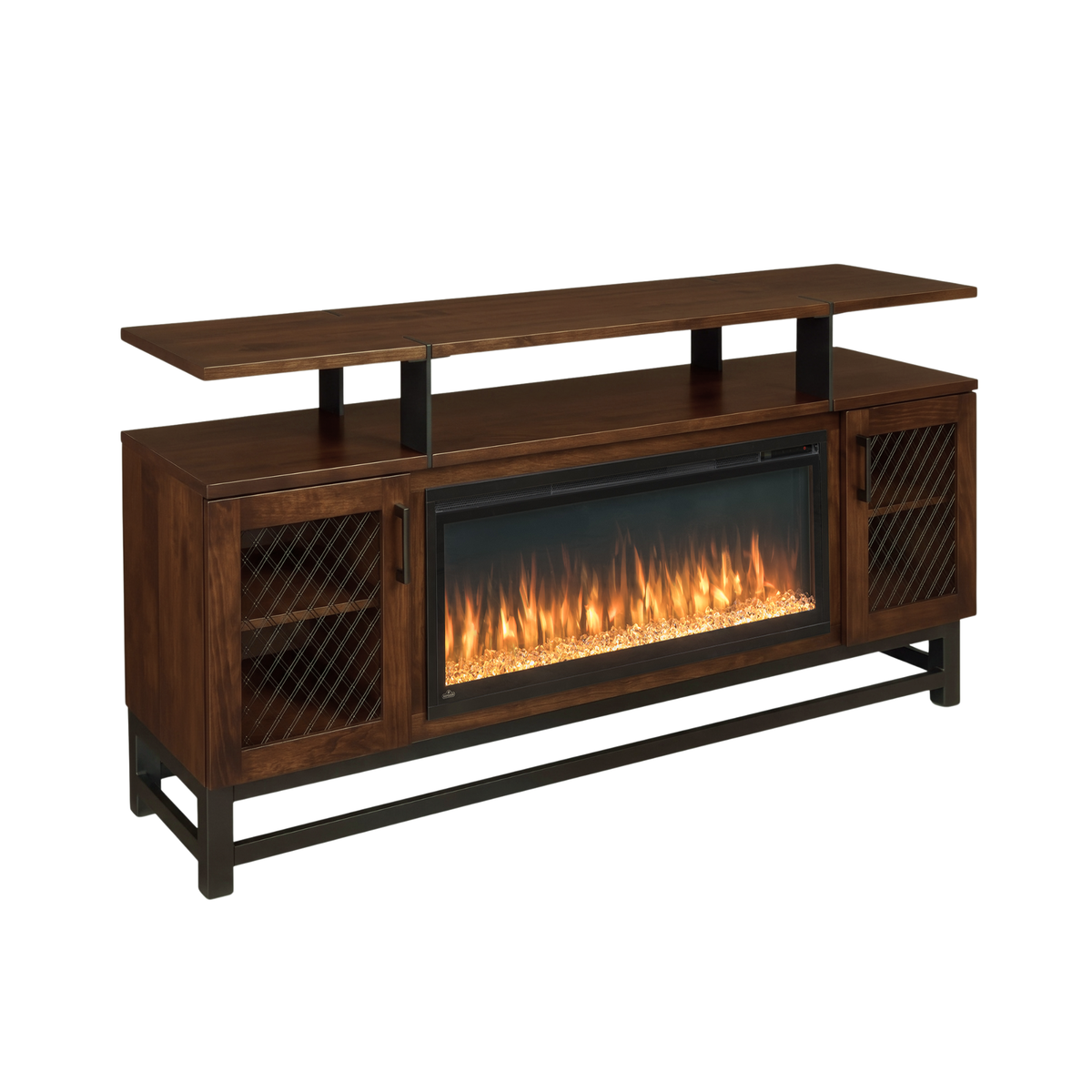 Hoosier Timbercraft Foundry Brown Maple Fireplace