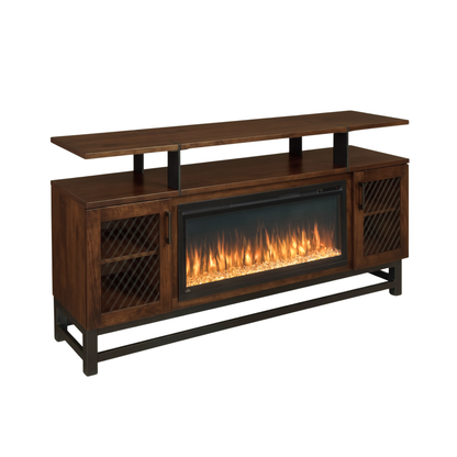 Hoosier Timbercraft Foundry Brown Maple Fireplace