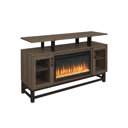 Hoosier Timbercraft Foundry Brown Maple Fireplace
