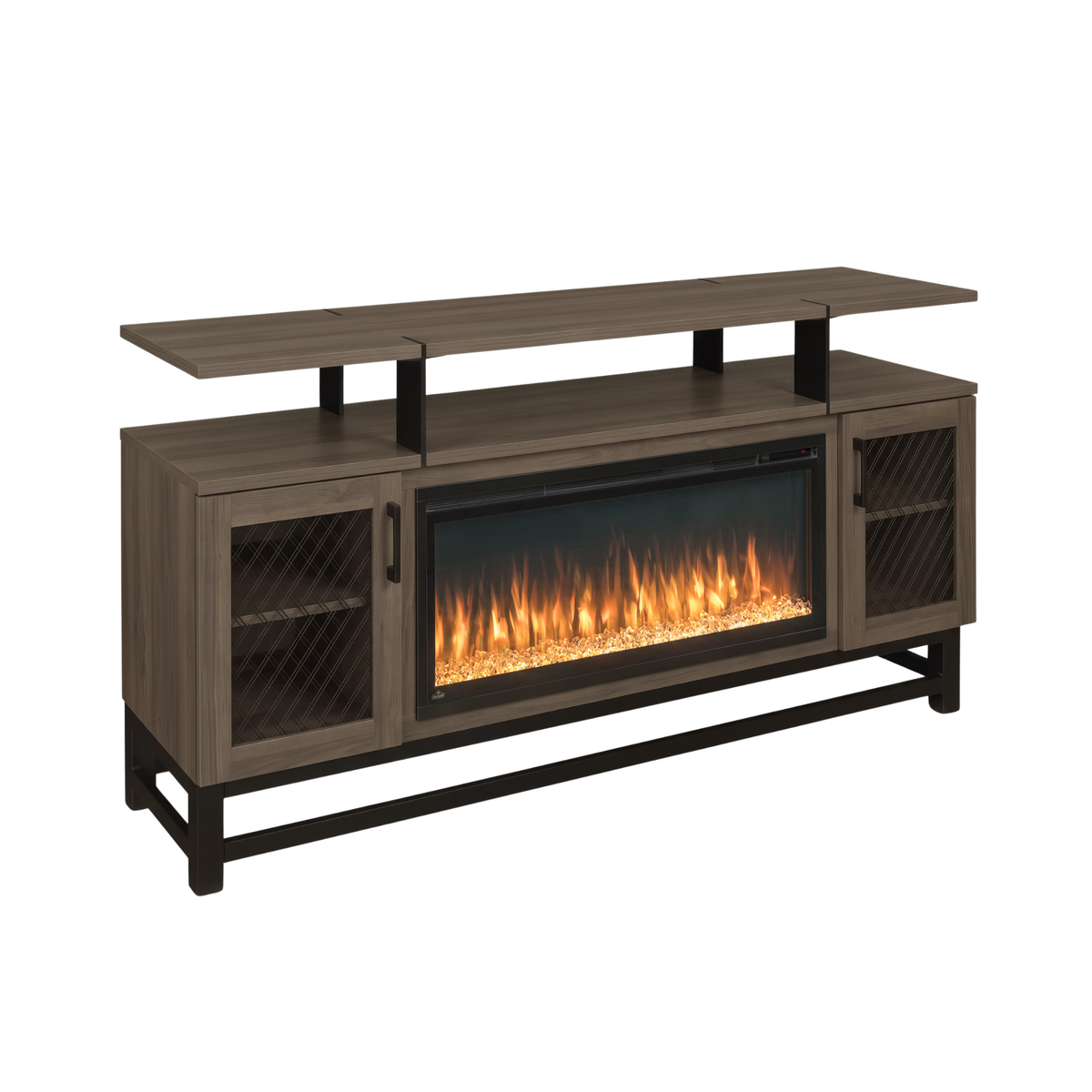 Hoosier Timbercraft Foundry Brown Maple Fireplace