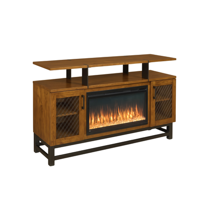 Hoosier Timbercraft Foundry Brown Maple Fireplace