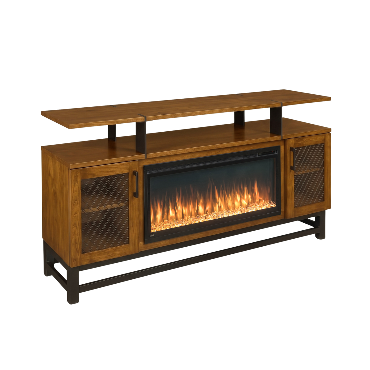 Hoosier Timbercraft Foundry Brown Maple Fireplace