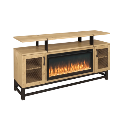 Hoosier Timbercraft Foundry Brown Maple Fireplace