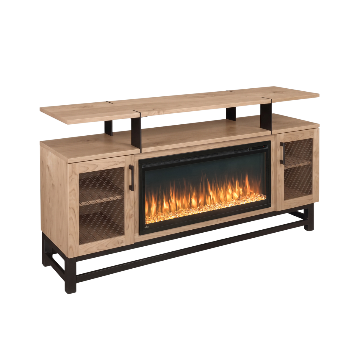Hoosier Timbercraft Foundry Brown Maple Fireplace