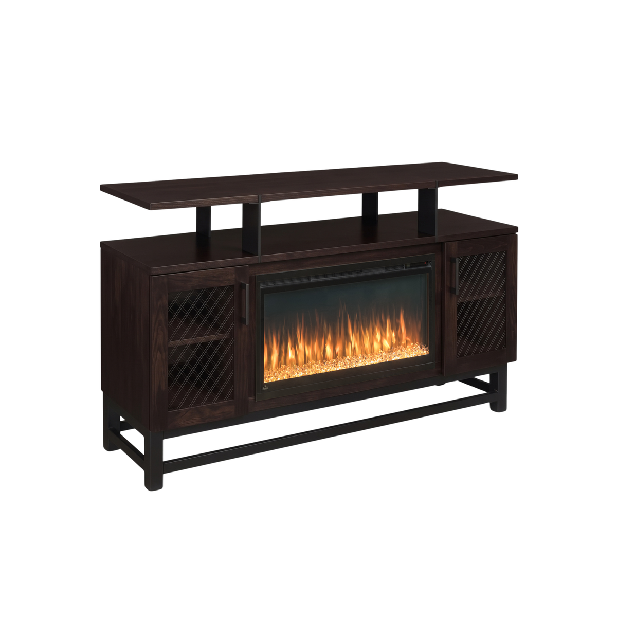 Hoosier Timbercraft Foundry Brown Maple Fireplace
