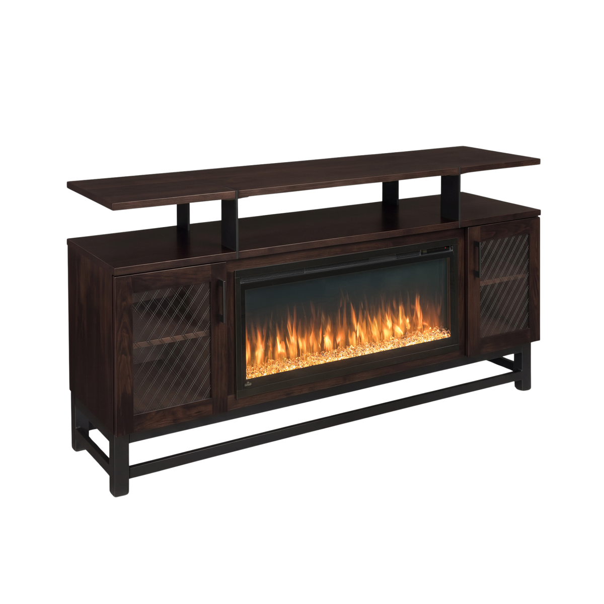 Hoosier Timbercraft Foundry Brown Maple Fireplace