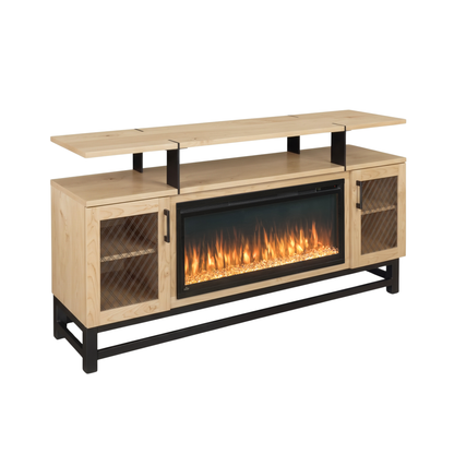 Hoosier Timbercraft Foundry Brown Maple Fireplace