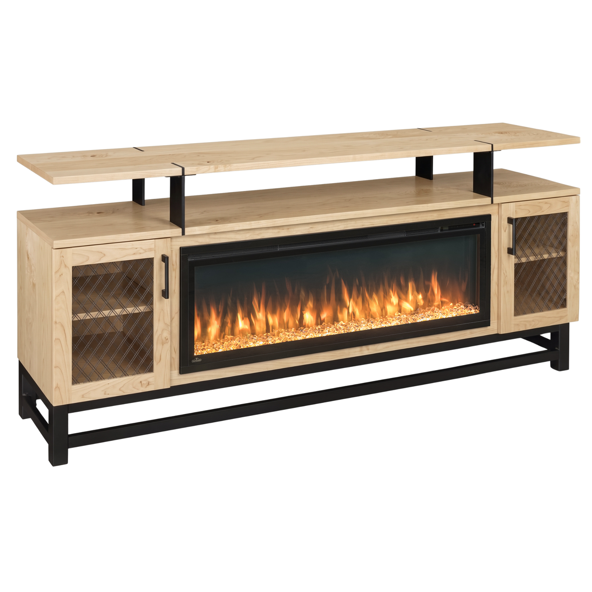 Hoosier Timbercraft Foundry Brown Maple Fireplace